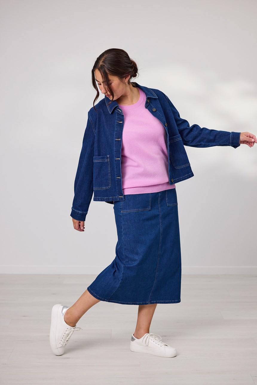 MARYLIN DENIM SKIRT